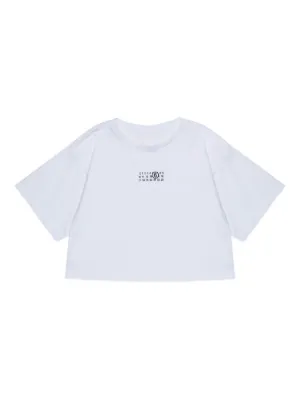 MM6 Maison Margiela Kids Graphic Sleeveless T-shirt | White | FARFETCH