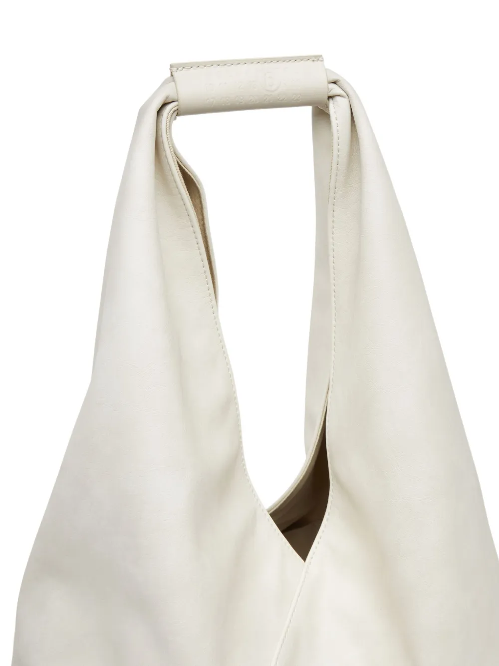 Mm6 Maison Margiela Japanese Triangular Tote Bag In White