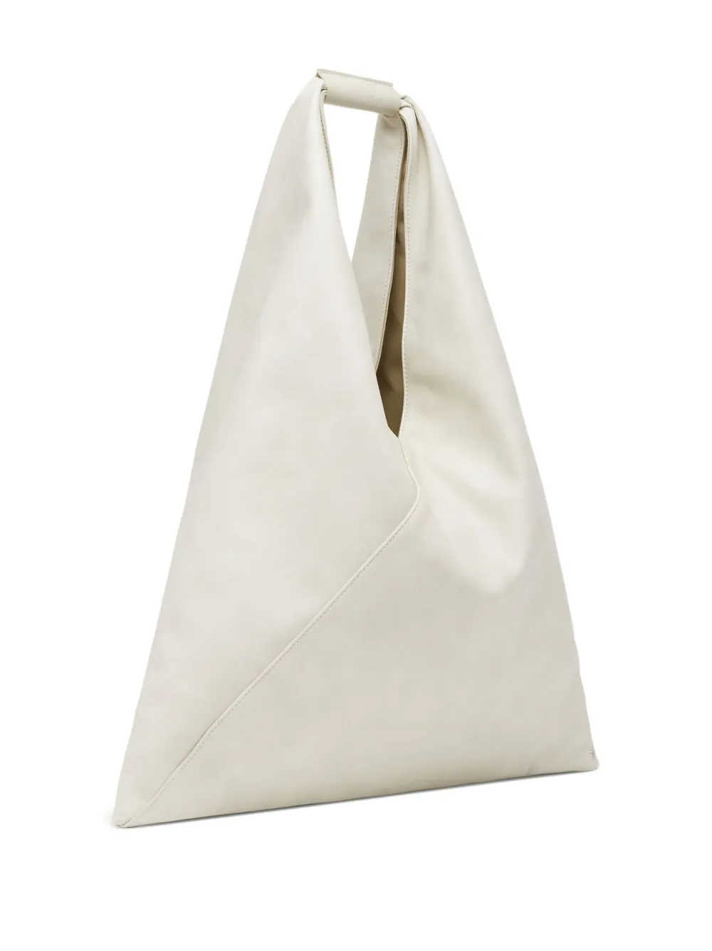 Mm6 Maison Margiela Japanese Triangular Tote Bag In White