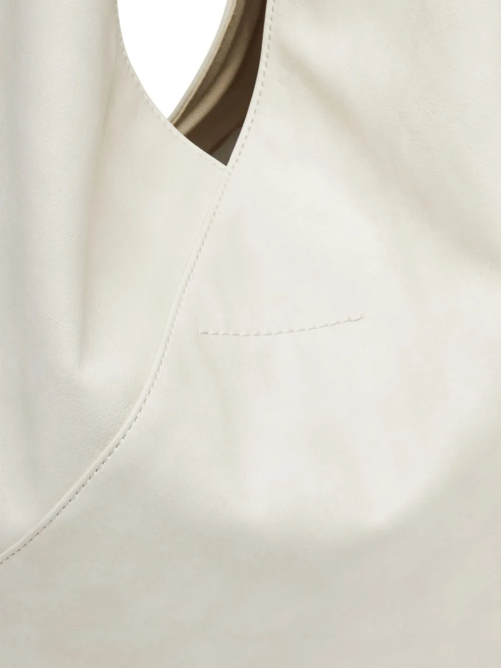 Mm6 Maison Margiela Japanese Triangular Tote Bag In White