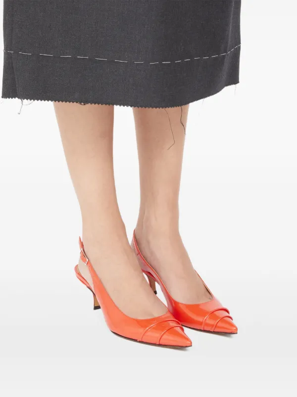 【関税&送料込み】Maison Margiela 55Mm Kinkies Pumps Maison Margiela 55mm Kinkies Pumps | Orange | FARFETCH
