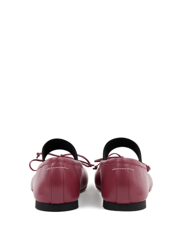 MM6 Maison Margiela Anatomic フラットシューズ | レッド
