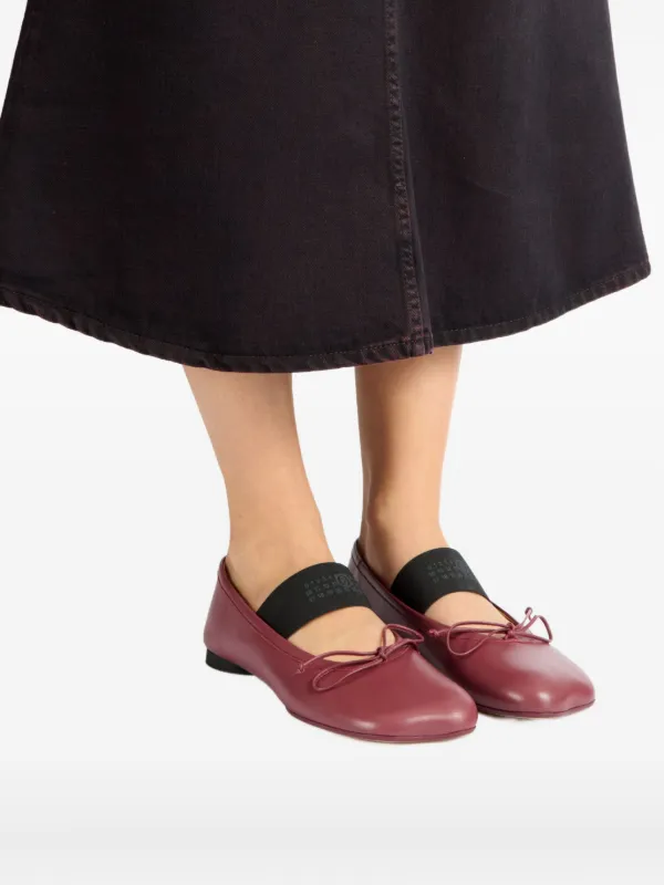 MM6 Maison Margiela Anatomic Ballerinas | Red | FARFETCH