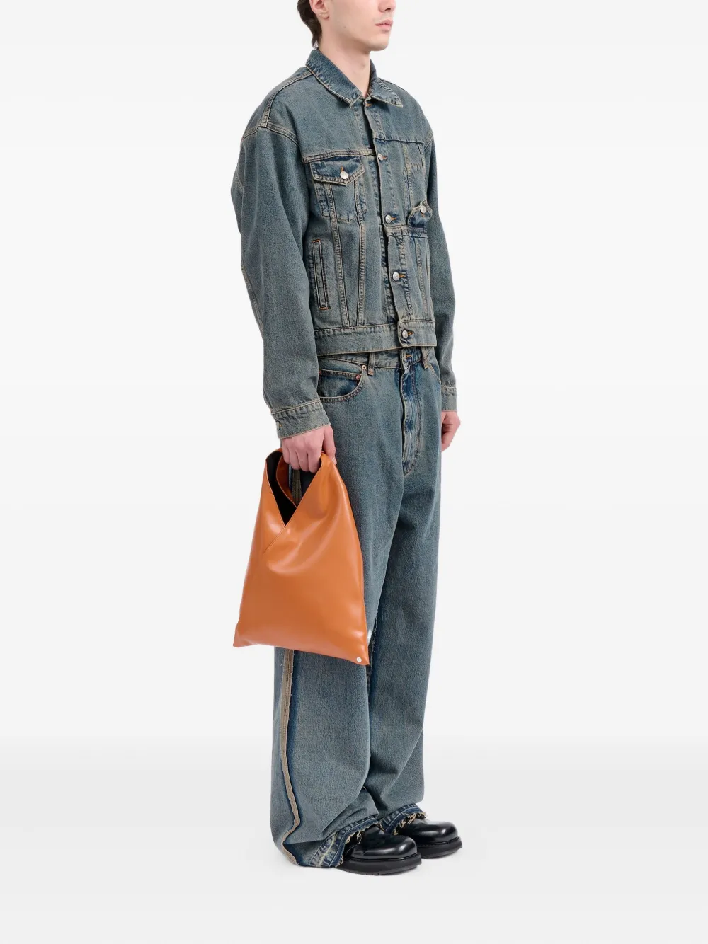 MM6 Maison Margiela Japanese kleine shopper Oranje