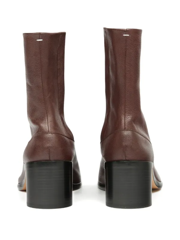 Maison Margiela Brown Bovine Leather Ankle Men\'s Boots Maison Margiela Tabi Ankle Boots | Brown | FARFETCH main image 2