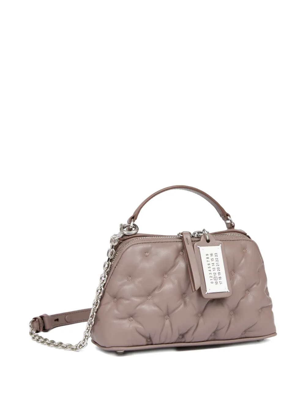 Maison Margiela Glam Slam leren schoudertas Beige