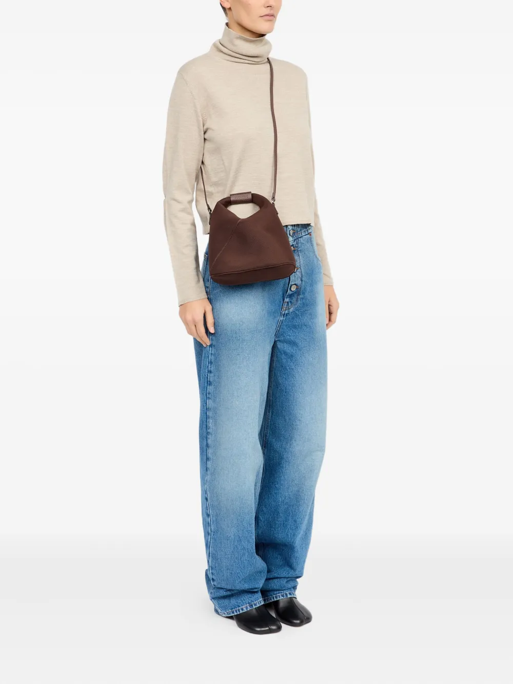 MM6 Maison Margiela Japanese crossbodytas Bruin