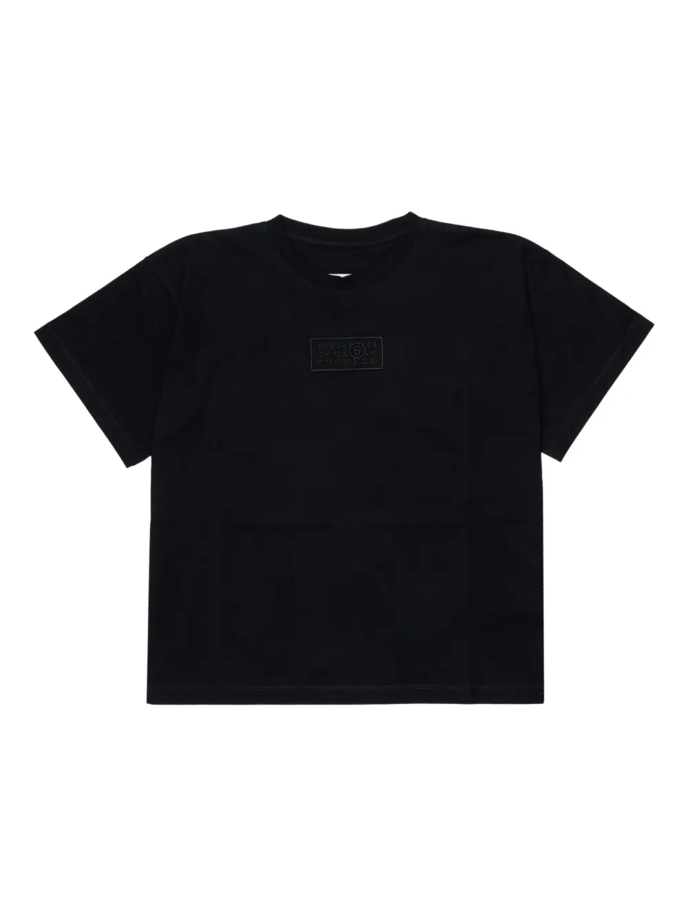 MM6 Maison Margiela Kids Numbers-motif T-shirt Zwart