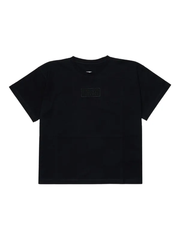 MM6 Maison Margiela Kids ナンバーモチーフ Tシャツ | ブラック