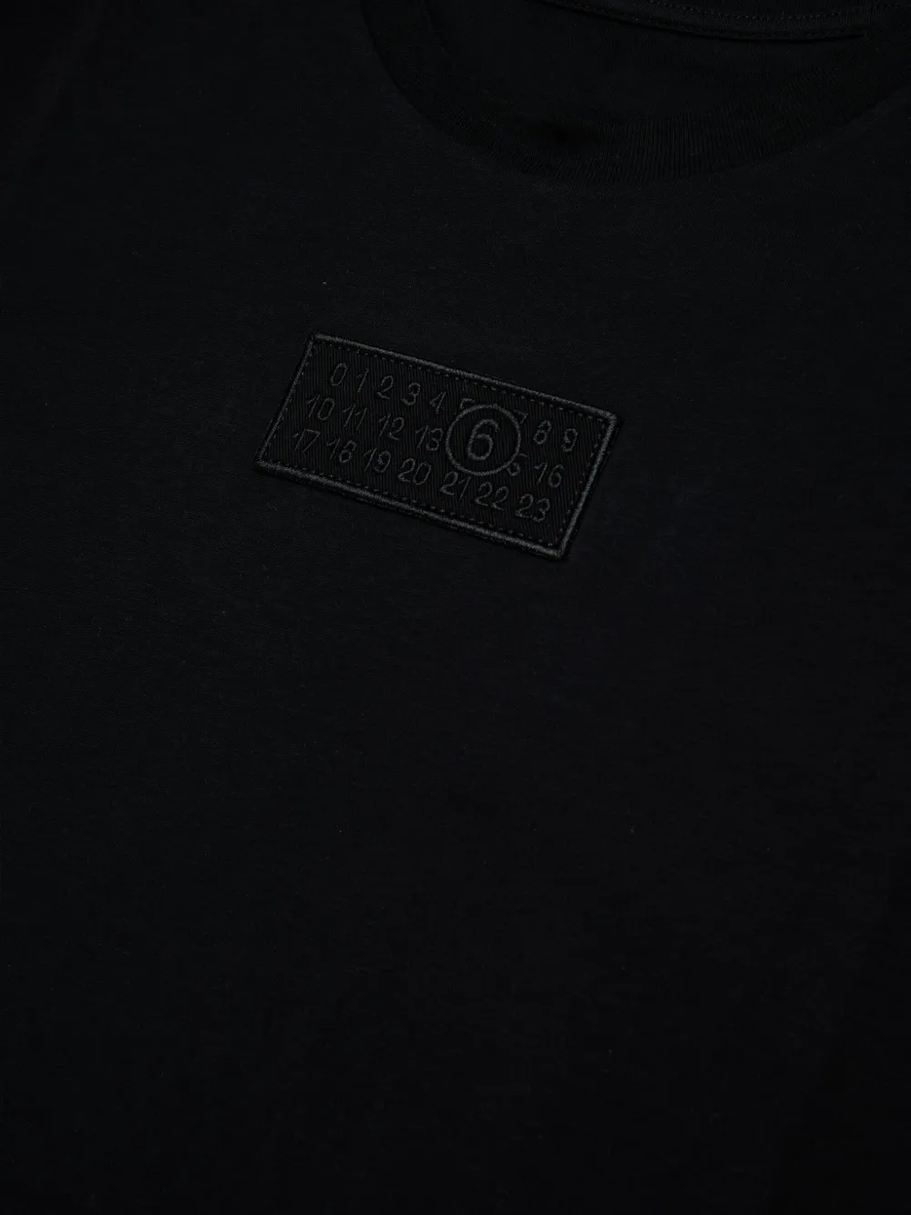 MM6 Maison Margiela Kids Numbers-motif T-shirt Zwart
