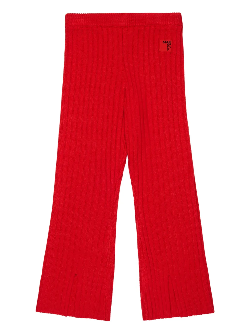 MAX & Co. Kids リブニット パンツ - レッド MAX & Co. Kids リブニット パンツ - レッド