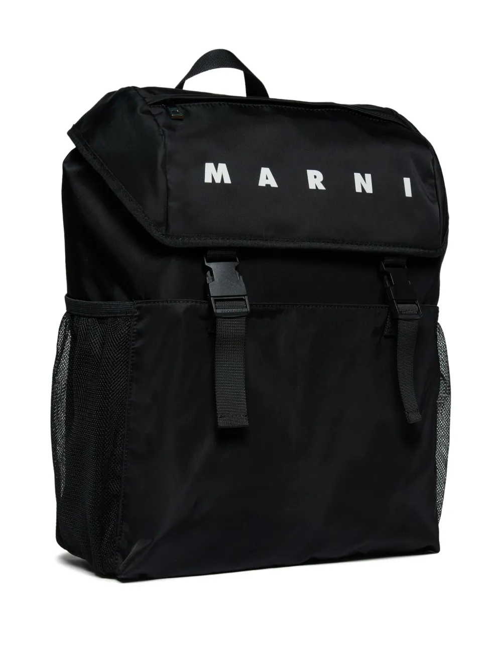 Marni Kids Rugzak met logoprint Zwart