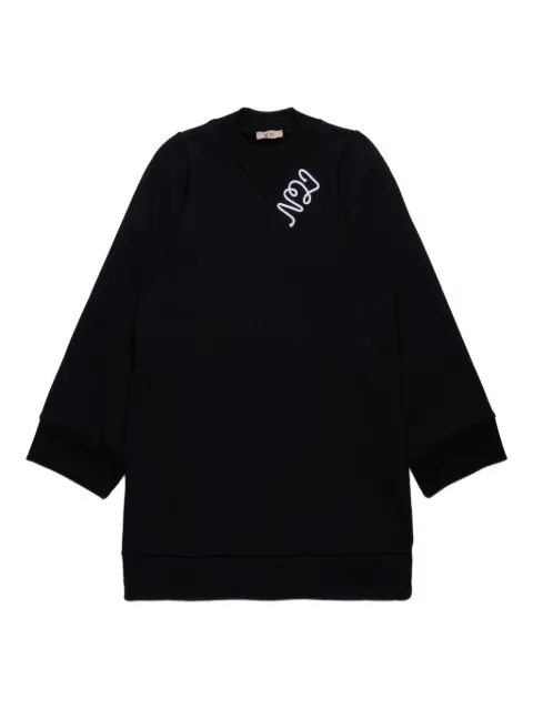 Nº21 Kids logo-embroidered dress
