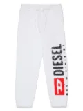 Diesel Kids Pantli logo-print track pants - White