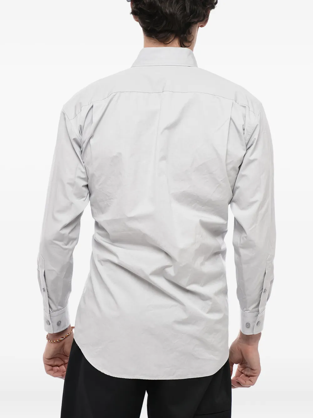 Balenciaga Katoen wikkelshirt Grijs