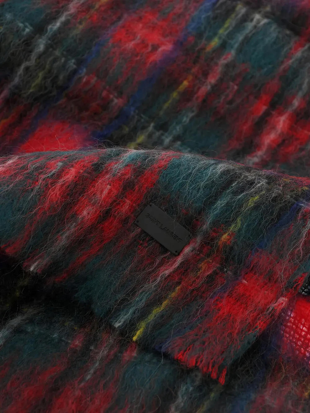 Saint Laurent Geruite sjaal Rood