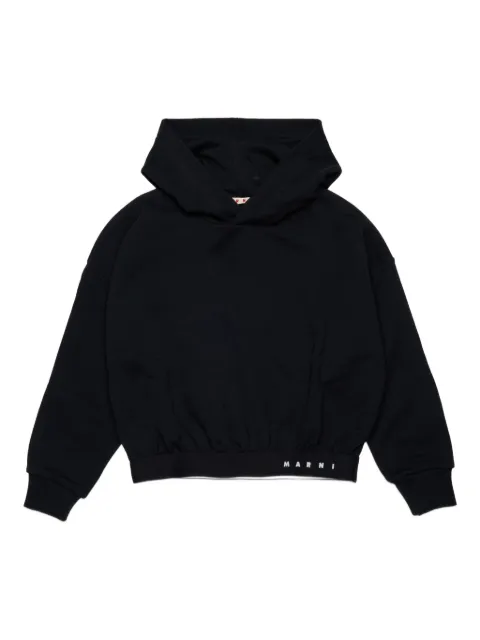 Marni Kids logo-detail hoodie