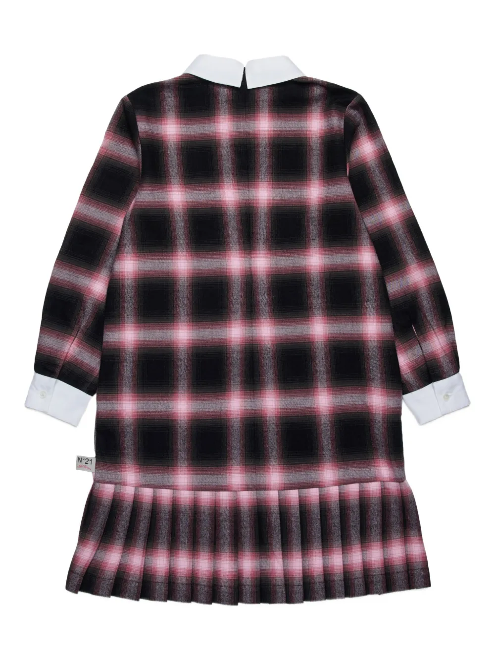Nº21 Kids Geruite jurk Zwart