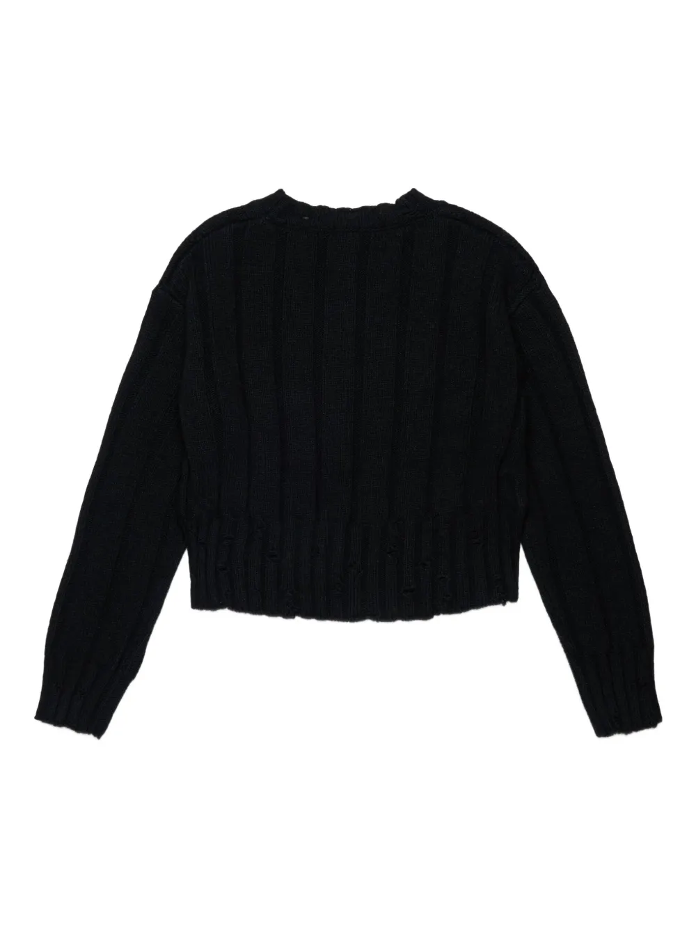 Marni Kids ribbed sweater Zwart