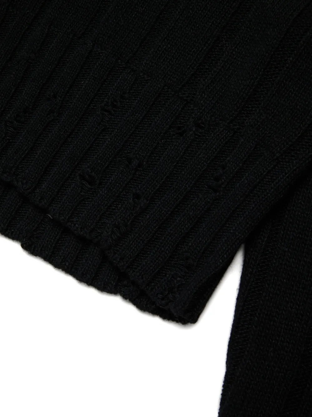 Marni Kids ribbed sweater Zwart