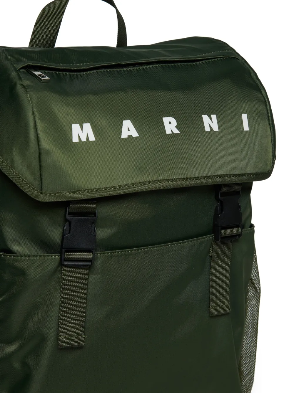 Marni Kids Rugzak met logoprint Groen