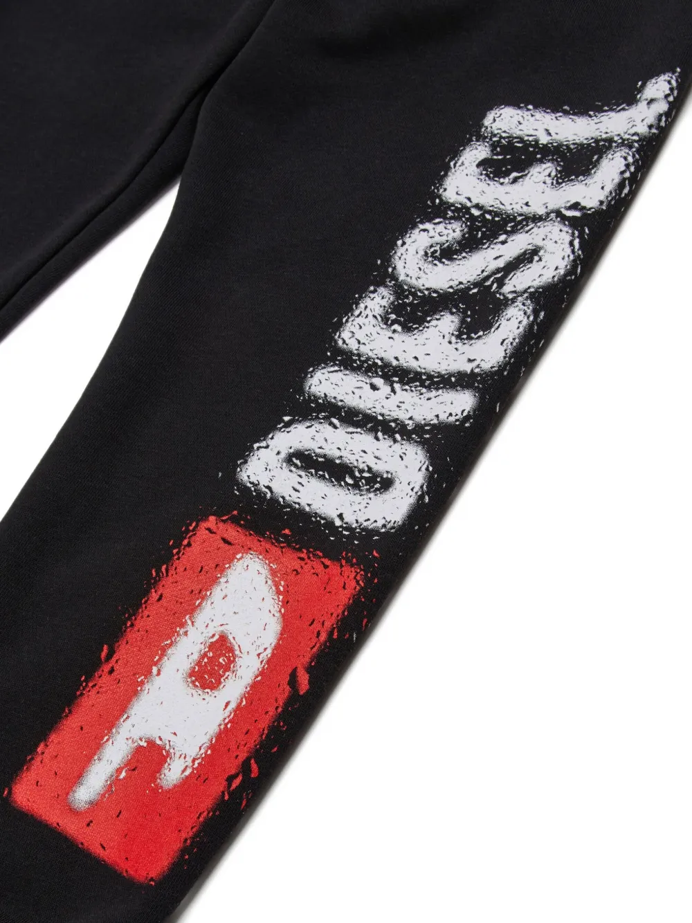 Diesel Kids Trainingsbroek met logoprint Zwart