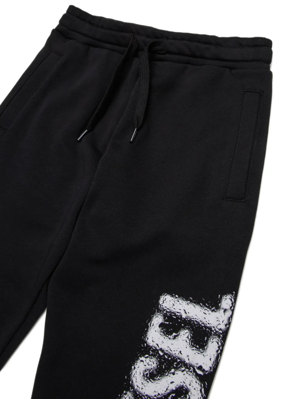 Diesel Kids Trainingsbroek met logoprint Zwart