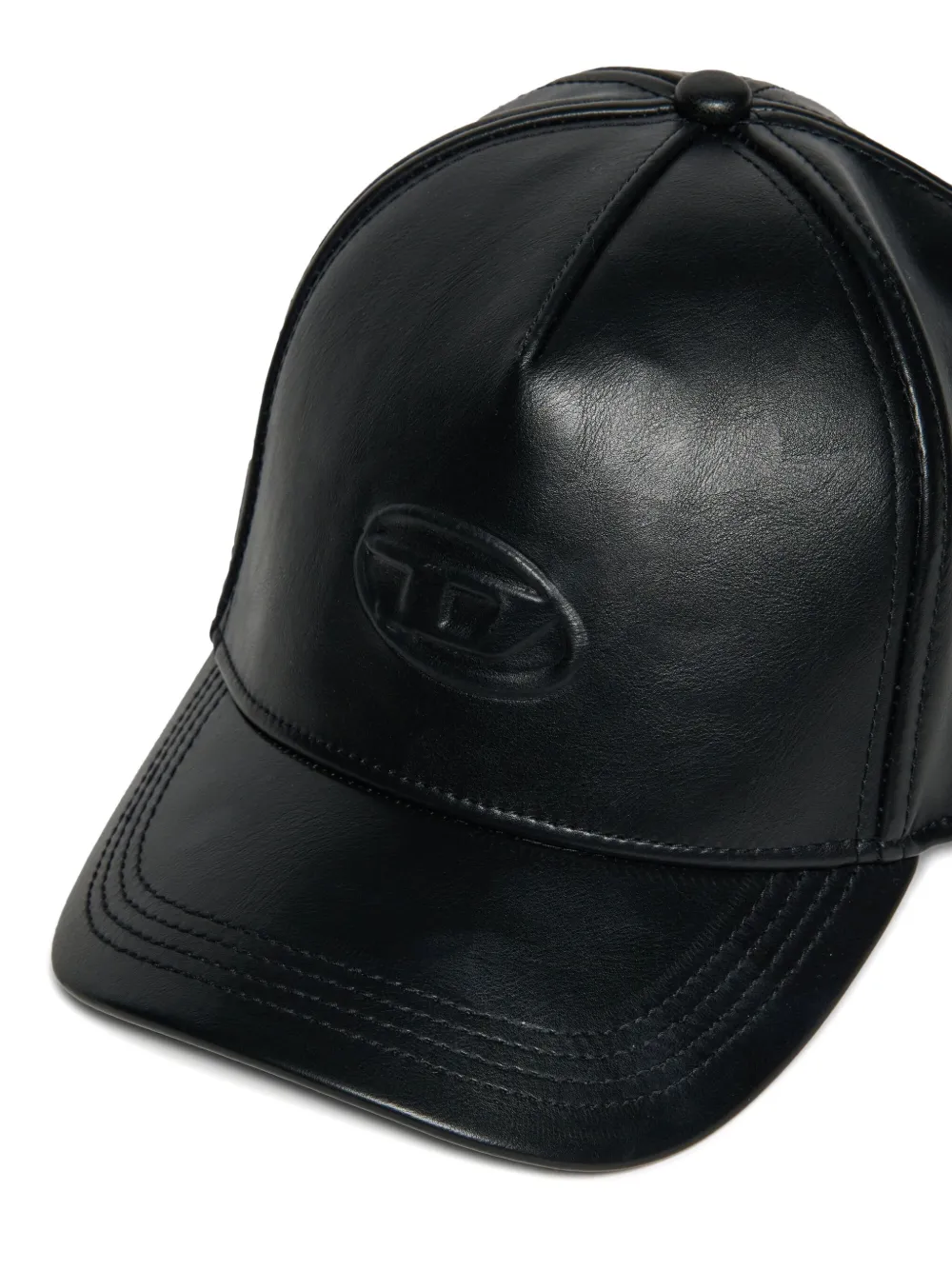 Diesel Kids Pet van imitatieleer Zwart