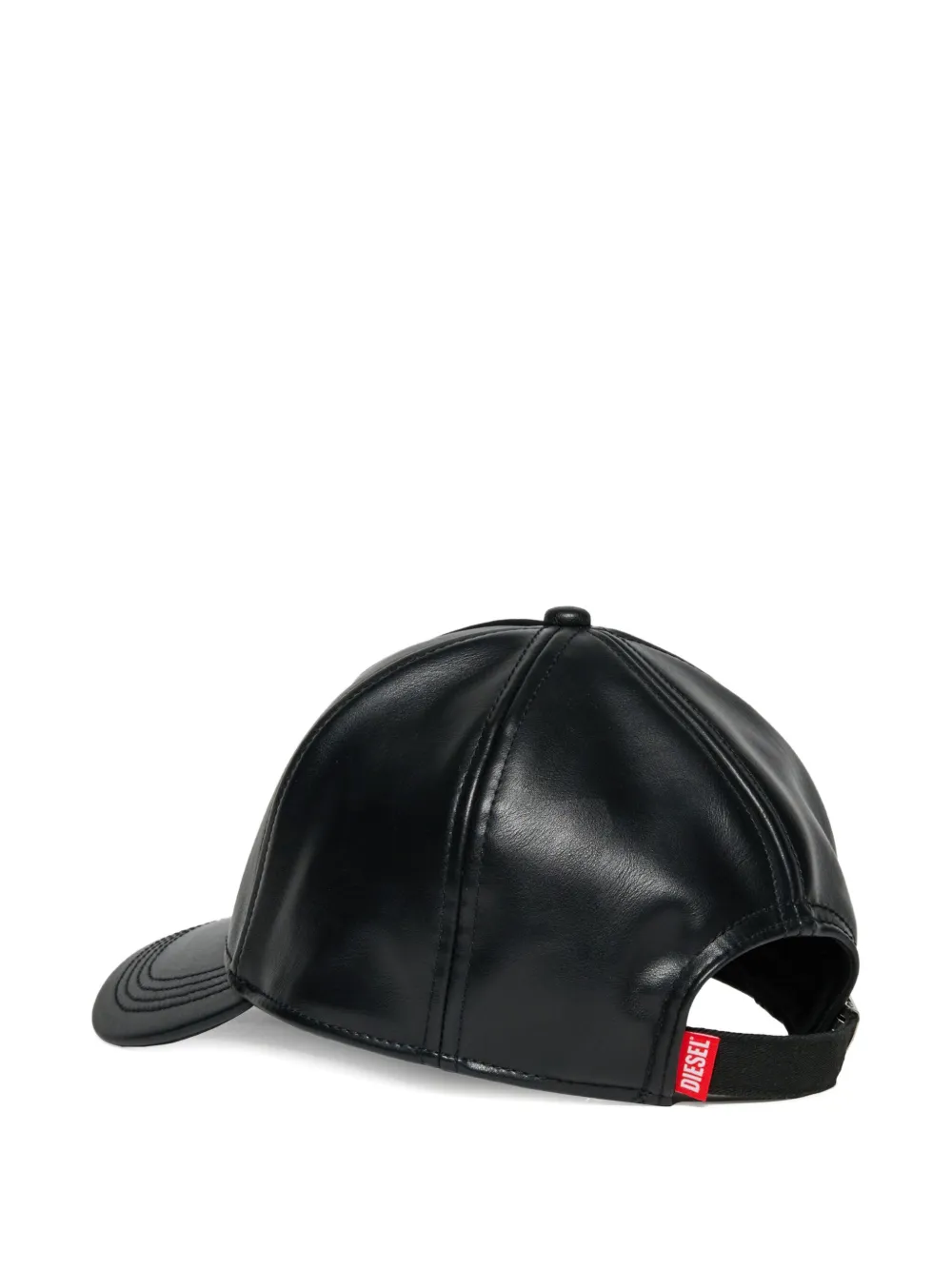 Diesel Kids Pet van imitatieleer - Zwart