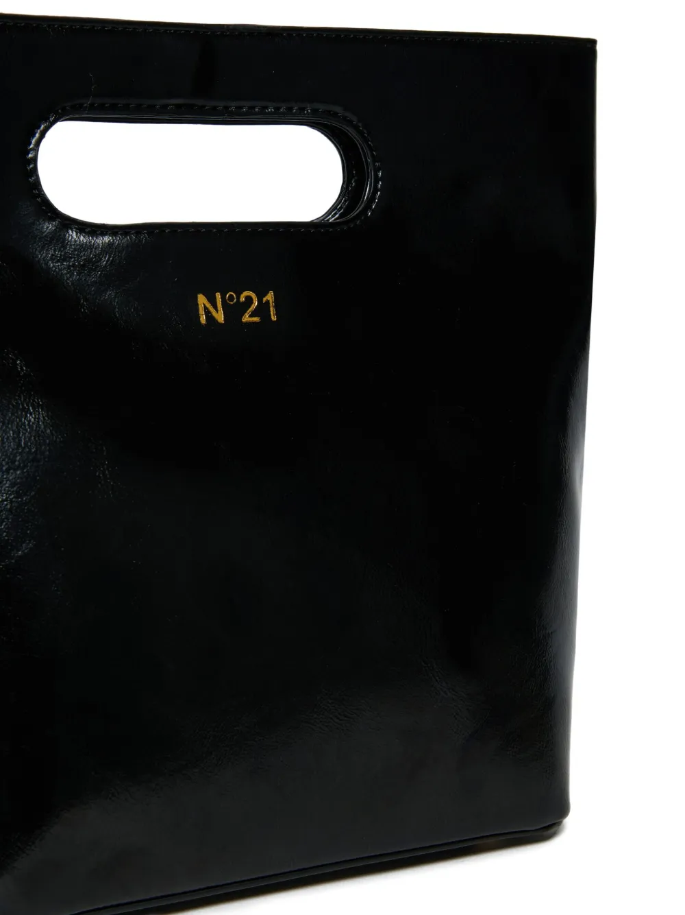 Nº21 Kids Shopper met logo Zwart