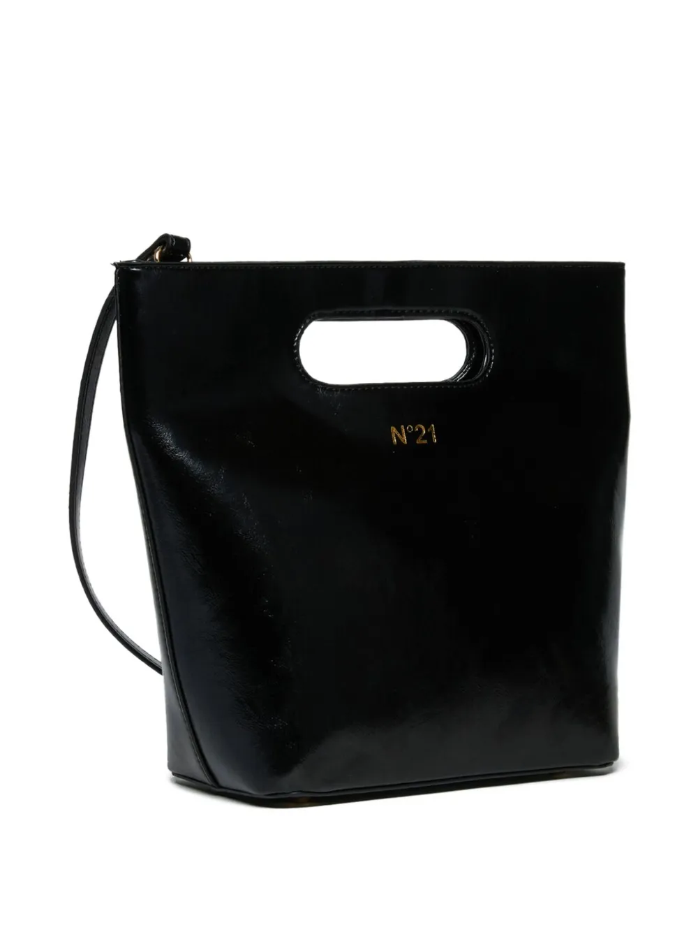 Nº21 Kids Shopper met logo Zwart