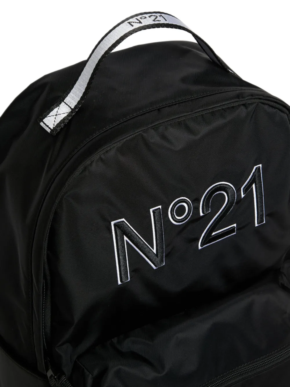 Nº21 Kids Rugzak met logopatroon Zwart