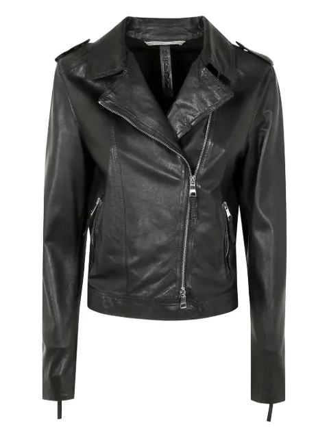 The Jackie Leathers chamarra biker de piel