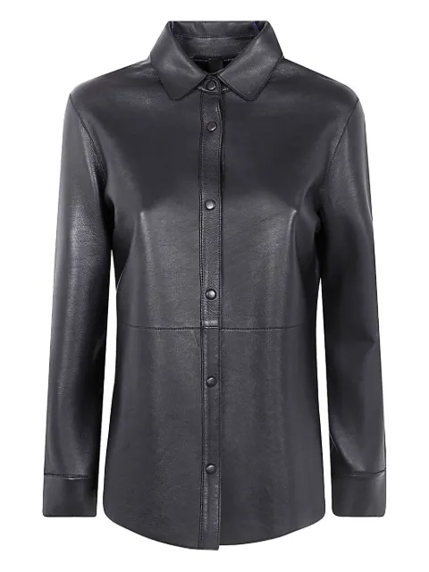 The Jackie Leathers camisa de piel con botones
