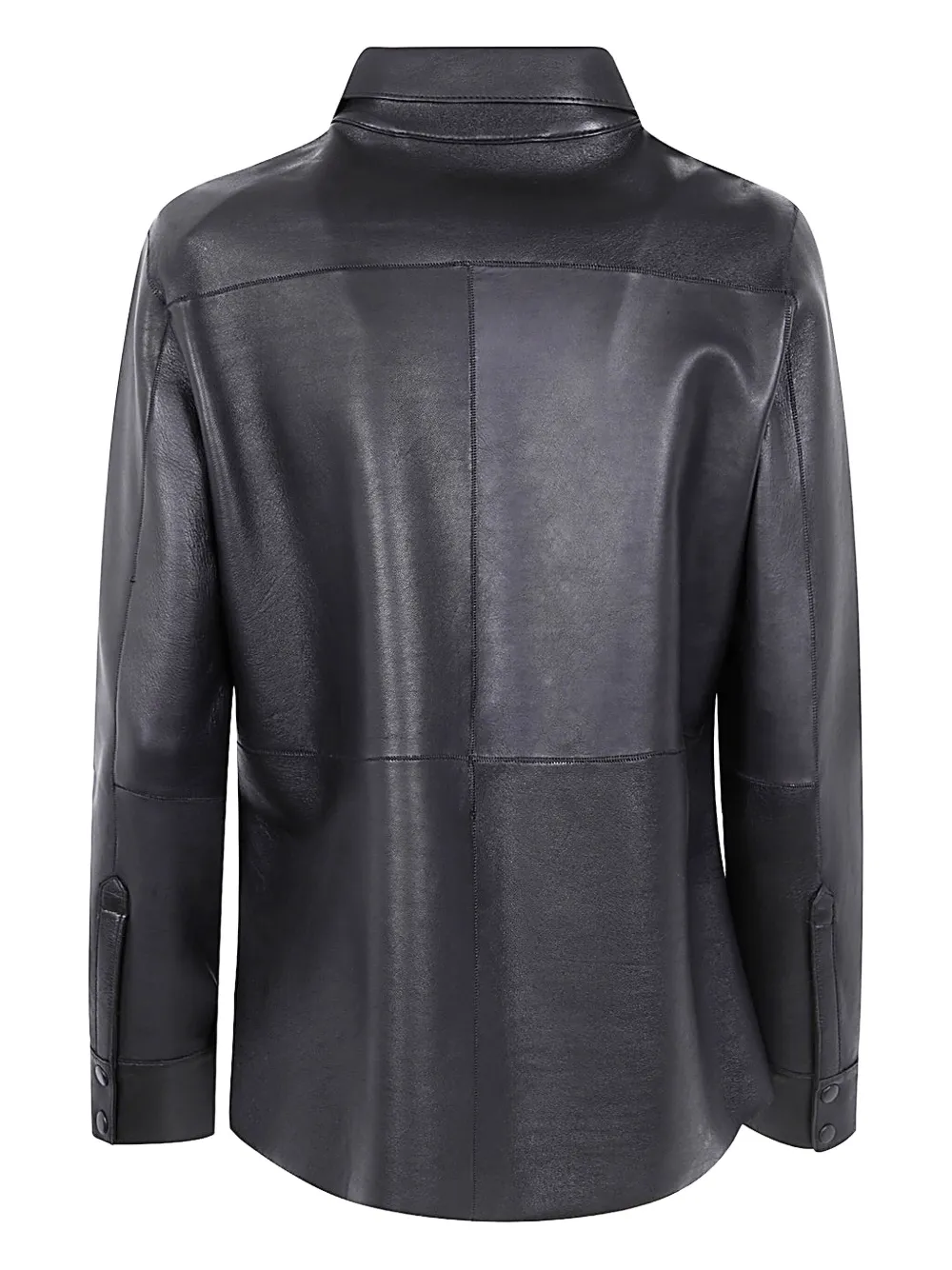 The Jackie Leathers leather shirt - Bruin