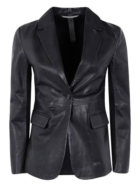 The Jackie Leathers blazer Triz con panel de piel