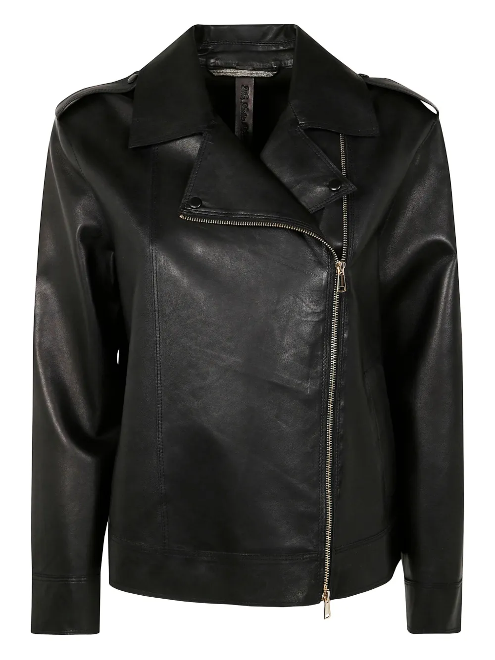 The Jackie Leathers chamarra con cierre asimétrico | negro | Image 1