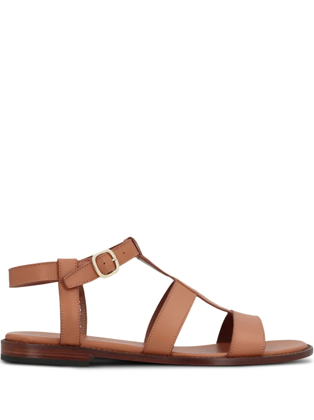 Doucal's leather flat sandals Neutrals