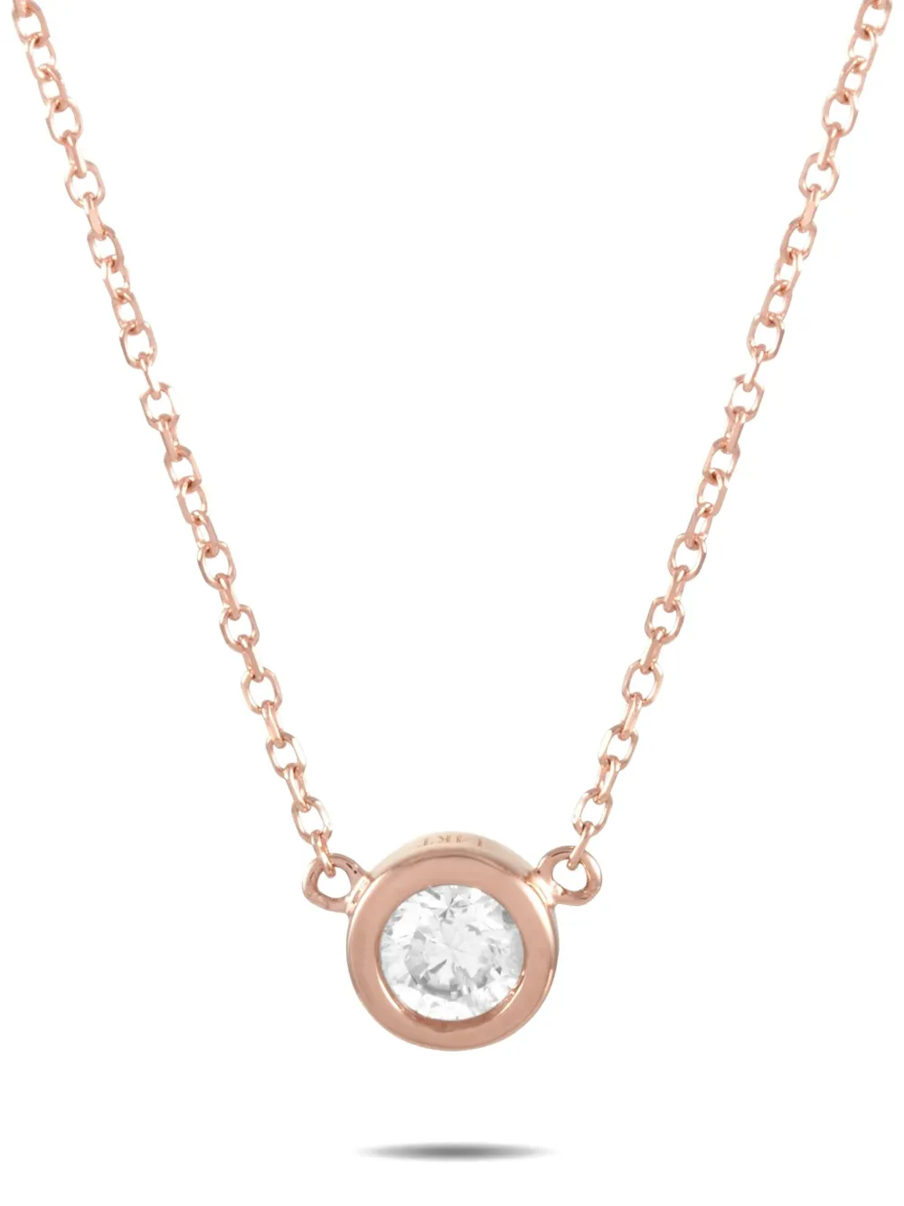 LB Exclusive Collana in oro rosa 14 carati con diamante