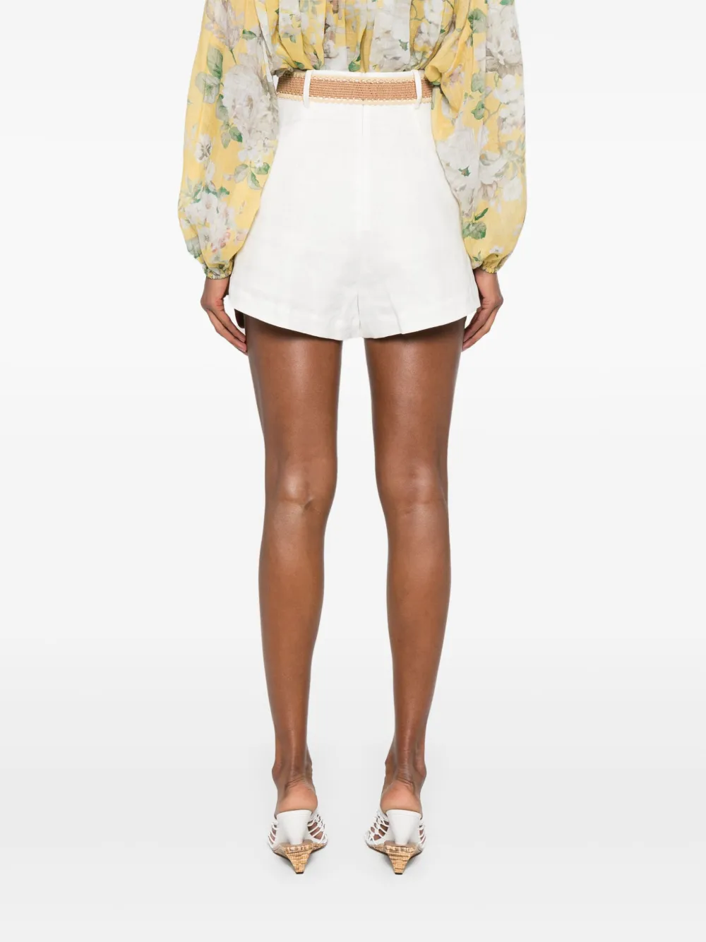 ZIMMERMANN Acacia shorts Wit