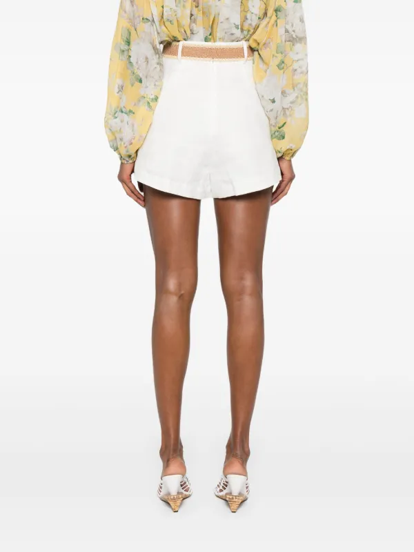 ZIMMERMANN Acacia Shorts | White | FARFETCH HK