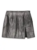 Gianfranco Ferré Pre-Owned 1990s metallic mini skirt - Black