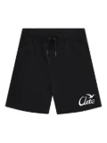 ARTE logo-print track shorts - Black