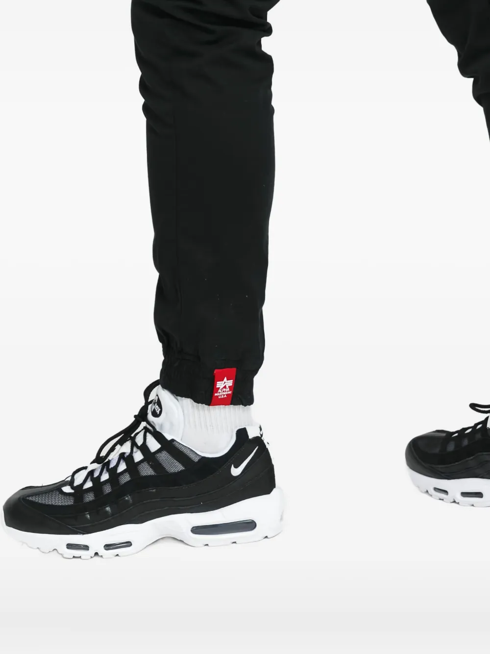 Alpha Industries Katoenen trainingsbroek Zwart