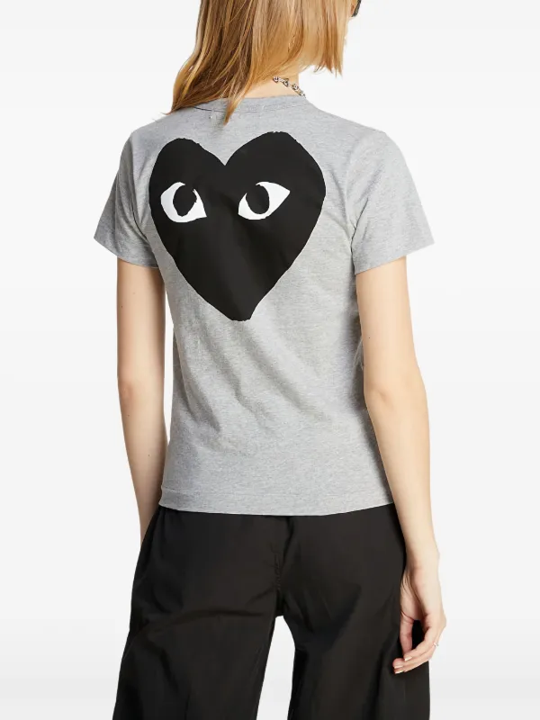 Comme Des Garçons Play Play T-shirt | Grey | FARFETCH OM