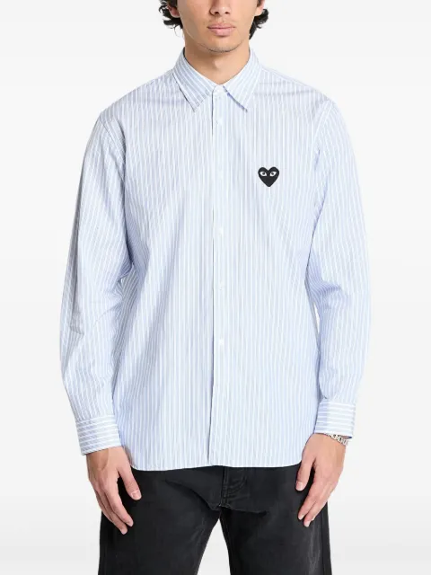 Comme Des Garçons Play Black Heart Striped shirt