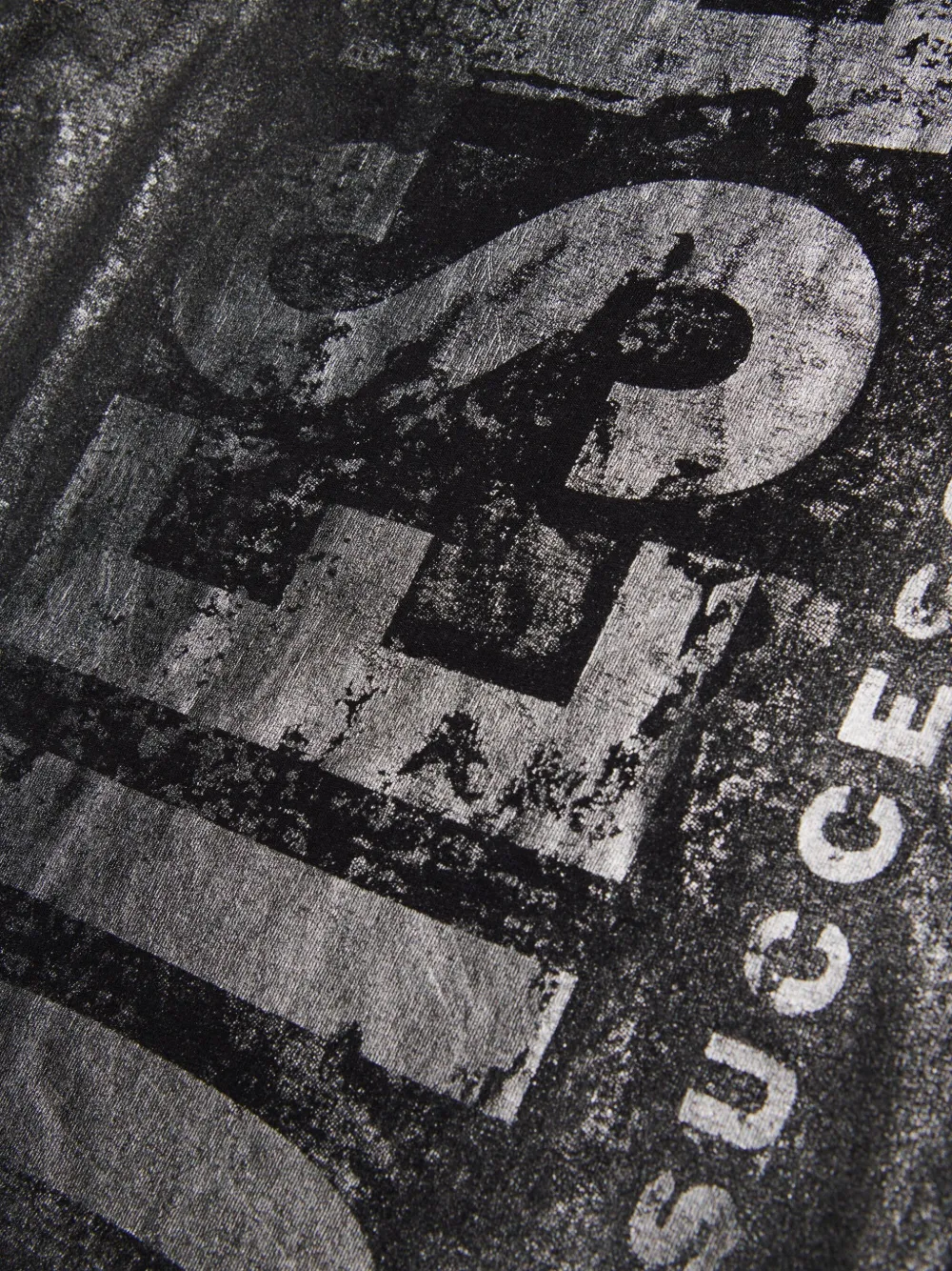 Diesel Kids Katoenen T-shirt Zwart
