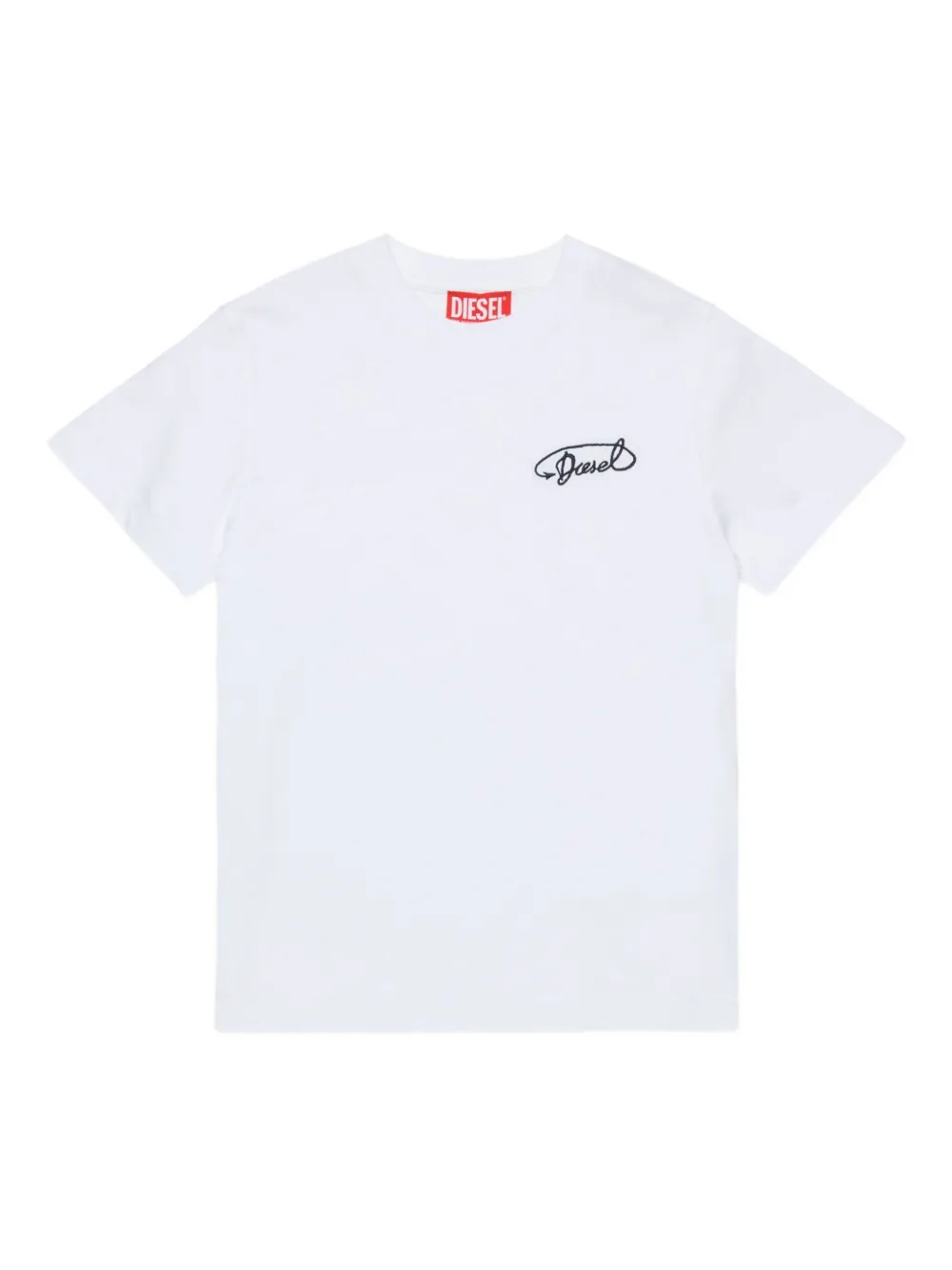 Diesel Kids Katoenen T-shirt Wit