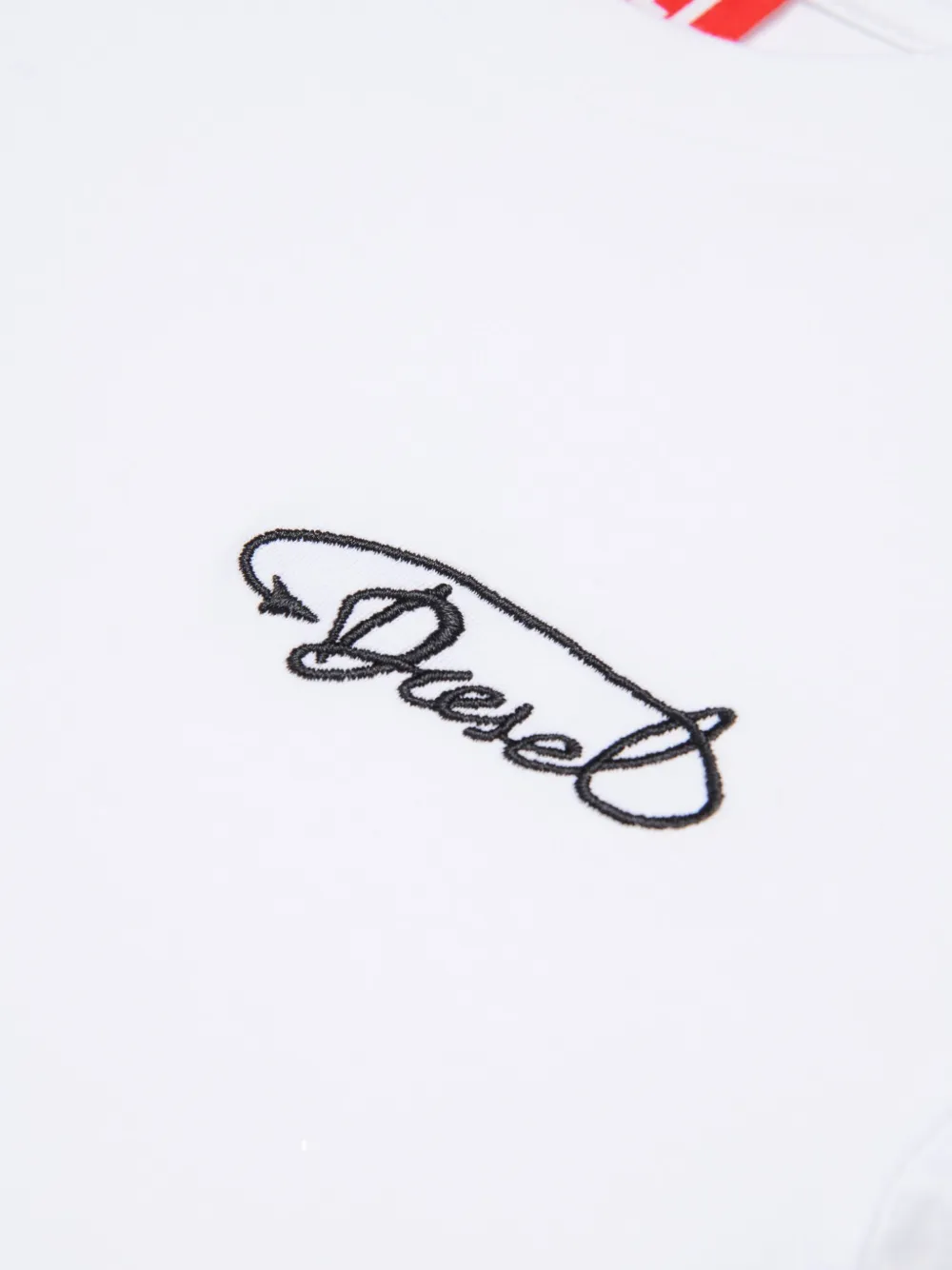 Diesel Kids Katoenen T-shirt Wit