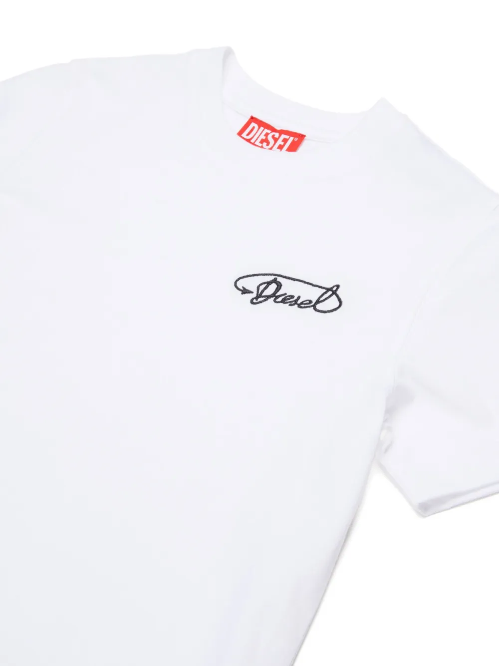 Diesel Kids Katoenen T-shirt Wit